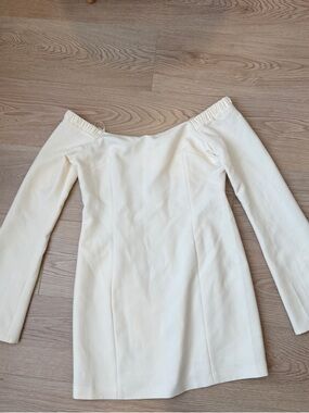 Sophie Rue Ivory Long-Sleeve Mini Dress